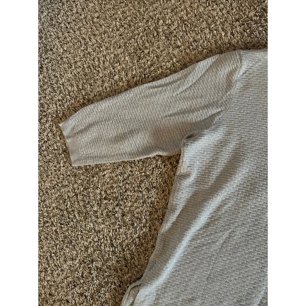 Cato Women's Quarter Sleeve Silver Sweater Size‎ 22/24W